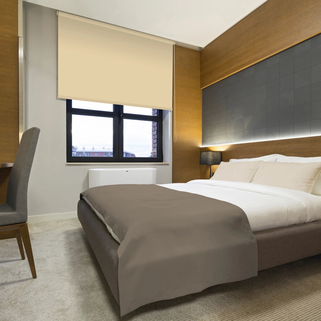 VIEWTEX Tenda a rullo opaca termica/oscurante Albicocca 150 X 250 cm - Made in Europe - 5 anni di garanzia