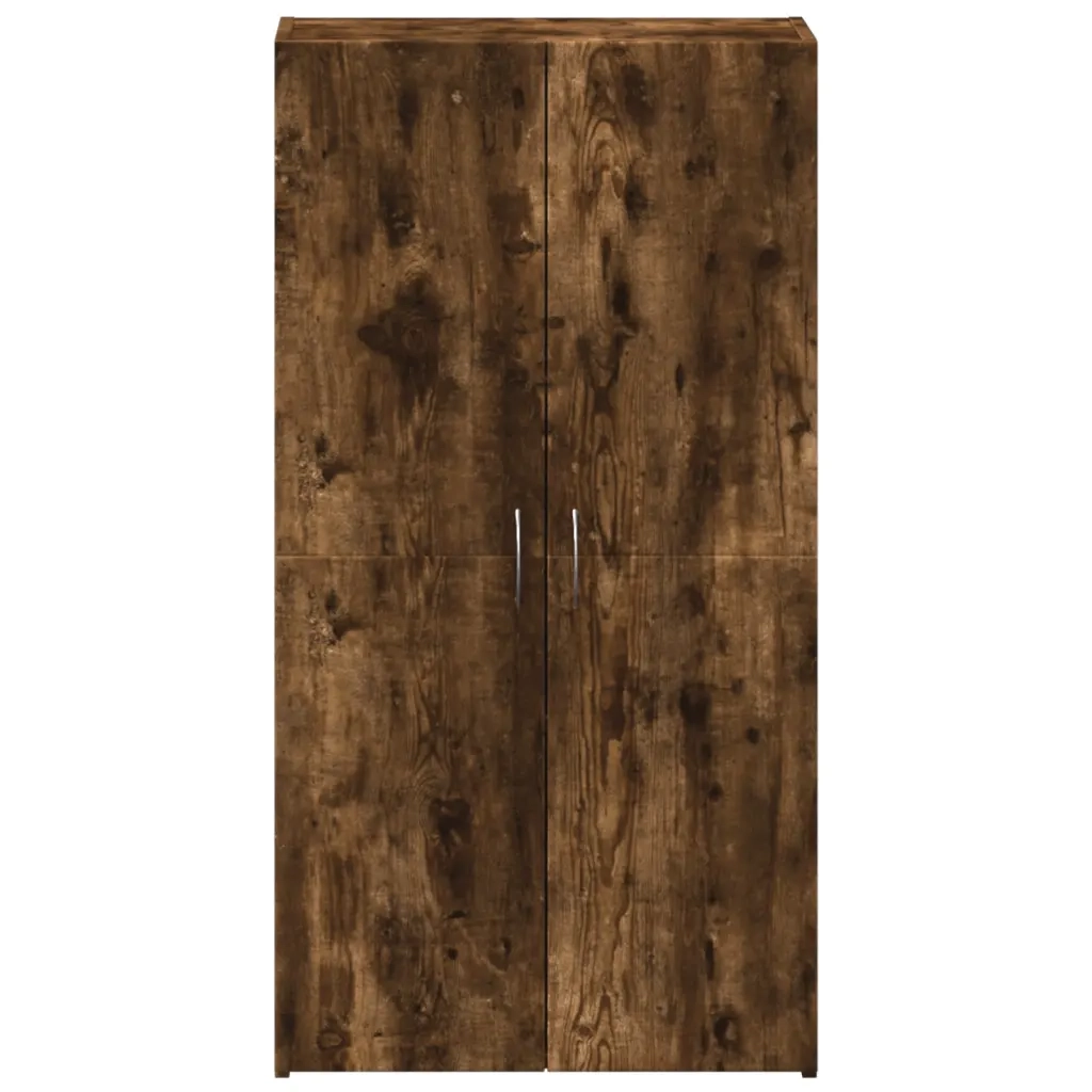 Schedario Rovere Fumo 60x32x115 cm in Legno Multistrato