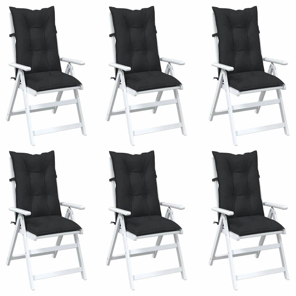 Set di cuscini per sedia alta 6 pcs Melange nero 4002369