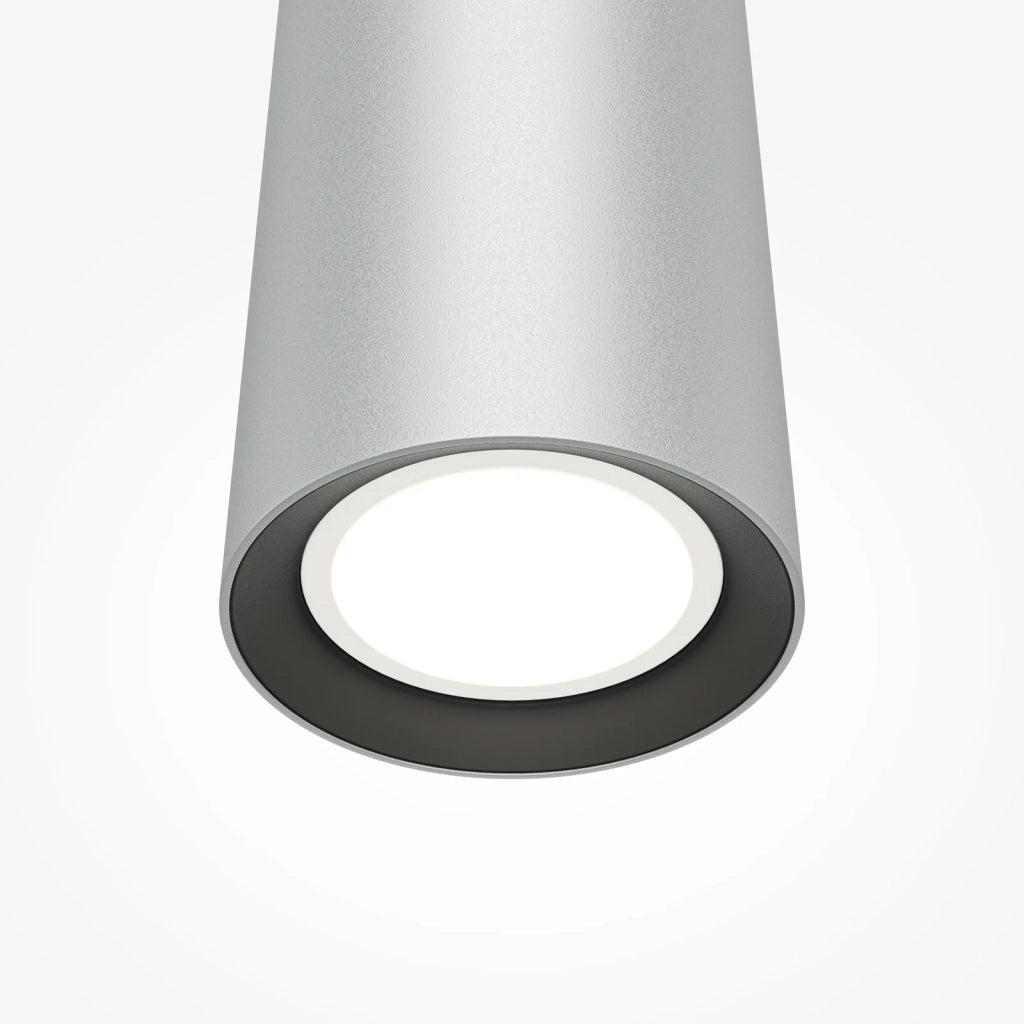 Maytoni lampadario moderno Pro Focus 1 luce GU10 argento metallo