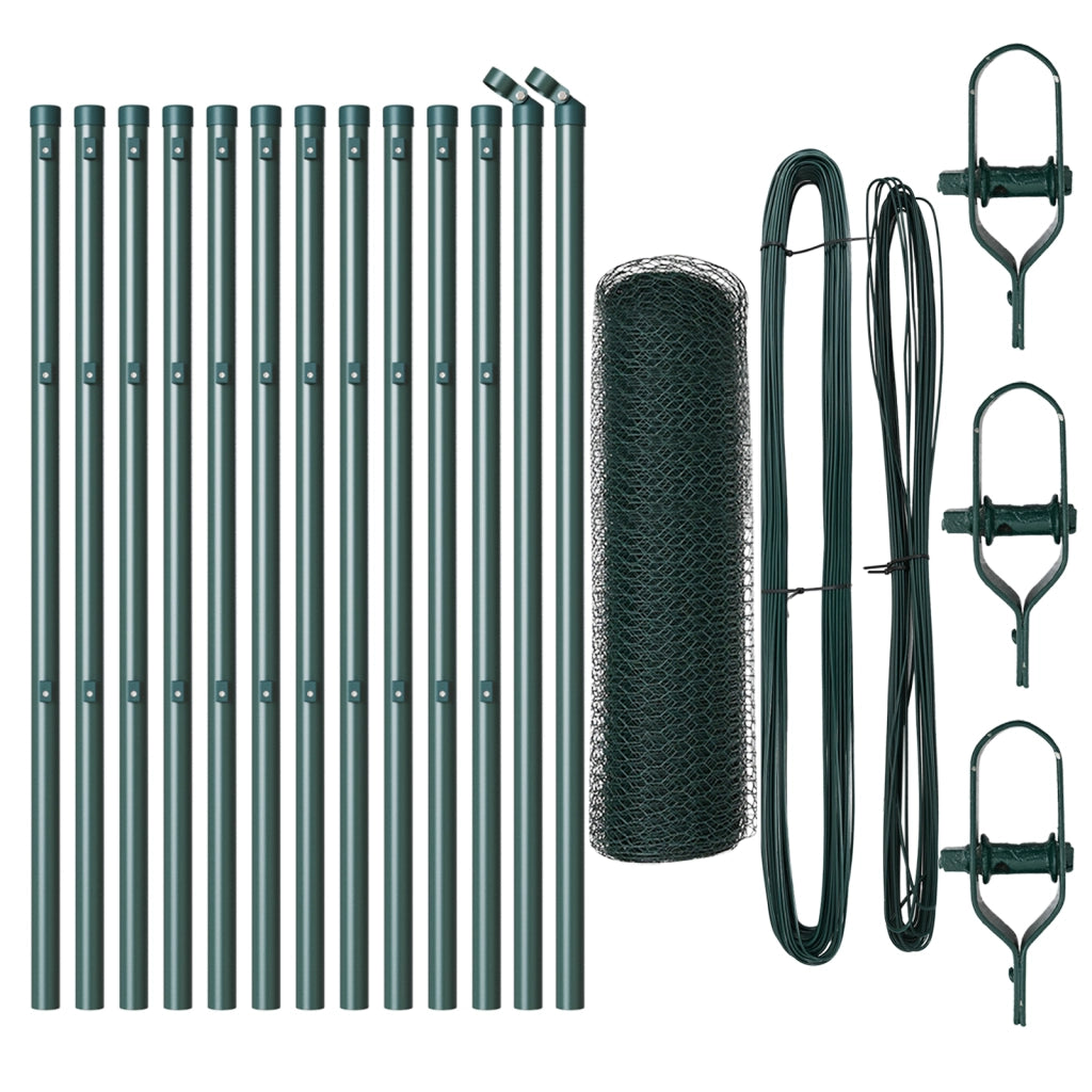 Set di Recinzione Set di 2 Verde Foresta