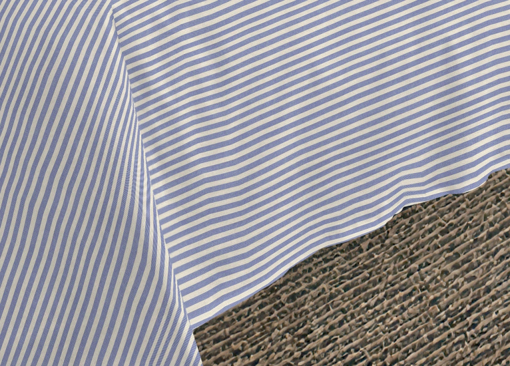 Sacco Copripiumino Piumone Letto In 100% Cotone Made Italy Vari Disegni RP - 2 Piazze - Bastoncino Blu