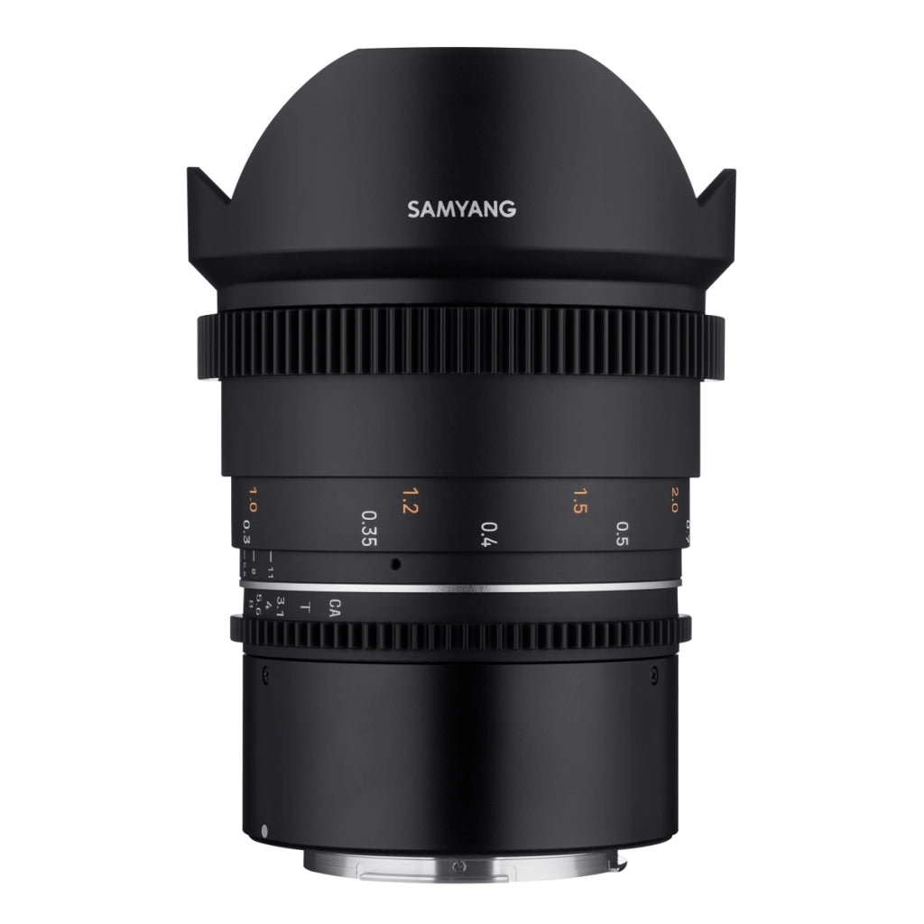 Obiettivo ultragrandangolare MF 14 mm T3,1 VDSLR MK2 – luminoso T3,1 compatibile con attacco Canon RF, lunghezza focale fissa 14 mm, Follow Focus, risoluzione full frame e APS-C 8K