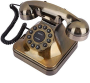 Telefono da Ufficio - Telefono da Scrivania - Ricaricatore per Telefono - Telefono Antico - Telefono Retro - Supporto per Telefono - Piccola Dimensione - Funzione Silenziatore - Memoria Numeri