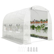 Serra da giardino con scaffali 2,7x2x2m ¨C Xylo ¨C 6 finestre a rete con zip