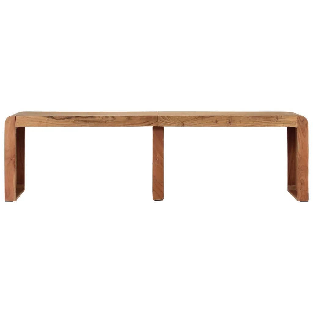 Panca-Sgabello 160x38x45 cm in Legno Massello di Acacia