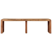 Panca-Sgabello 160x38x45 cm in Legno Massello di Acacia