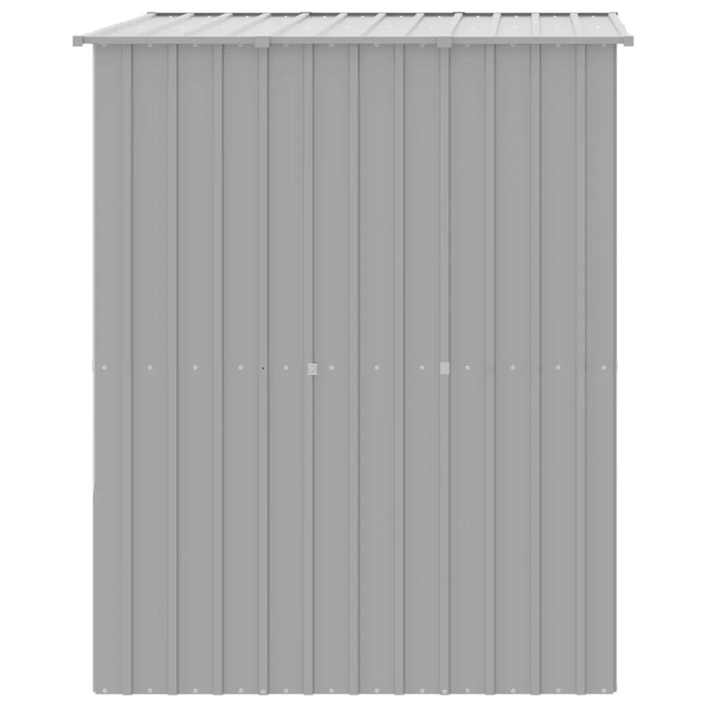 Casetta Cani Tetto Grigio Chiaro 165x153x181 cm Acciaio Zincato 172364