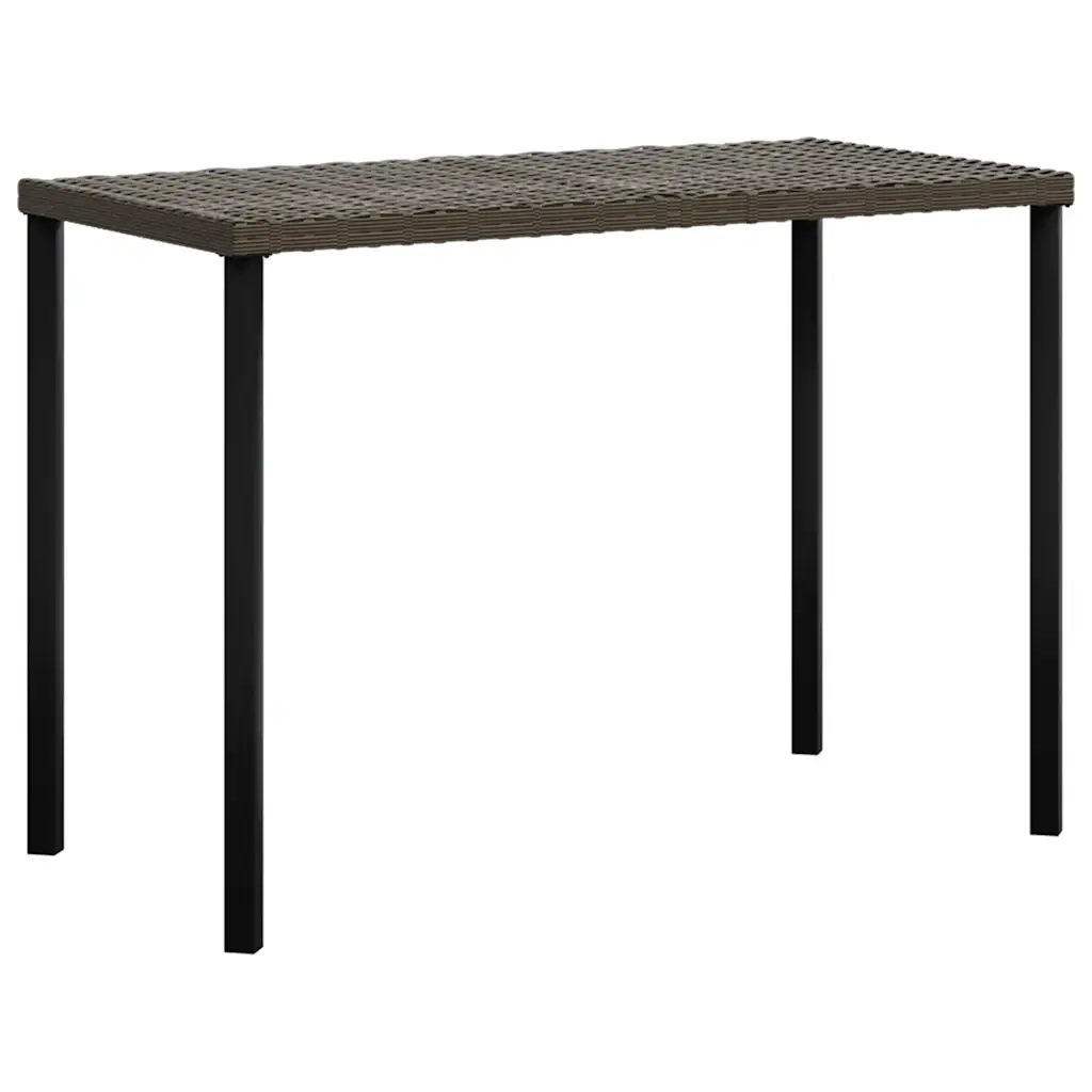 Set Divano a L con Cuscini 5 pz Marrone in Polyrattan 318577