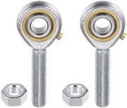 Scharnieruiteinde per connettore 5/16" Id - Set da 2 pezzi - Sfere a cardano in acciaio zincato con avvolo a dritta 5/16-24