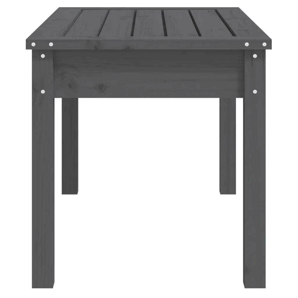 Panca da Giardino Grigia 80x44x45 cm Legno Massello di Pino 823999