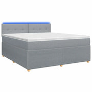 Letto box spring con materasso Grigio Chiaro 140 x 190 cm 3452925
