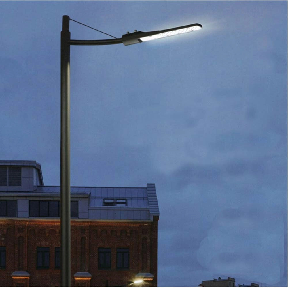 Trade Shop - Faro Lampione Stradale Ultra Slim A Led 100 W Inclinabile 90° Luce 6500k Ip65 Ra-100w -