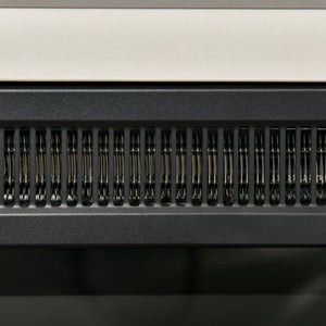 Camino Elettrico da Terra 1800W con Effetto Fiamma Telecomando e Timer Bianco