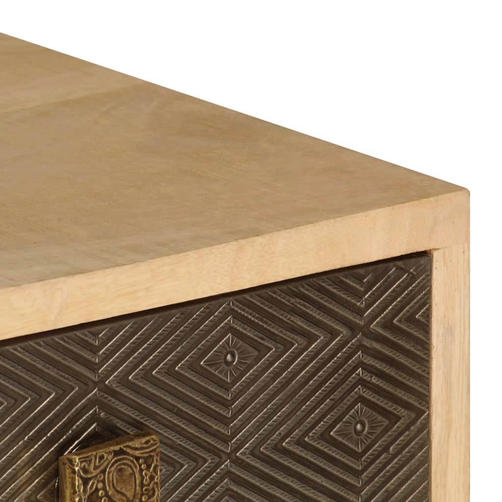 Pratico mobile porta TV/credenza di design 120 cm legno massello di mango 2502285
