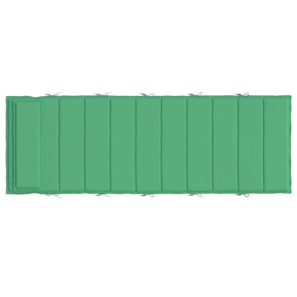 Cuscino per Lettino Verde 180x60x4 cm in Tessuto Oxford