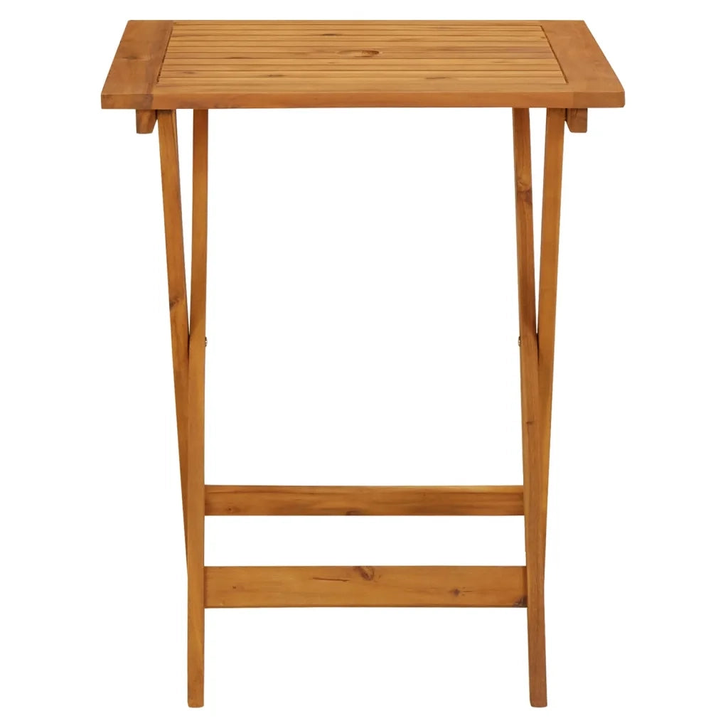 Set da Bistrot 3pz Beige in Polipropilene e Legno Massello 3281759