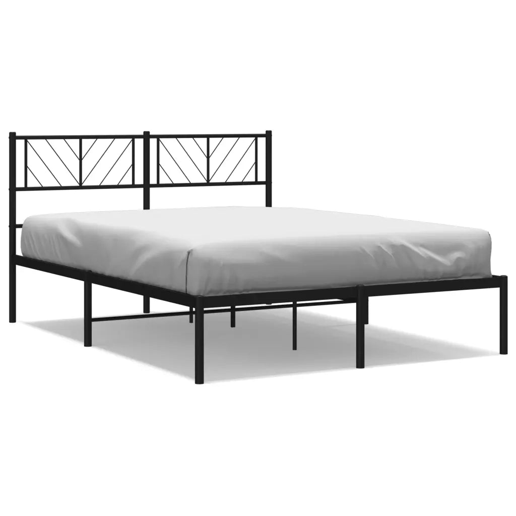 Giroletto con Testiera in Metallo Nero 160x200 cmcod mxl 82921