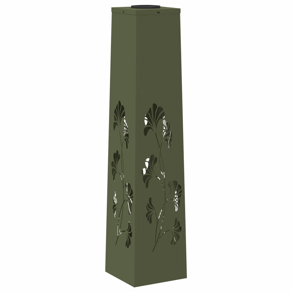 Faro LED solare per sentieri 2 pz Verde oliva CFW8898992