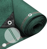 Tuinafscherming Privacy Netting 15 x 10 m - 230 g/m² HDPE - 95% Tasso di Ombreggiamento - Resistente ai Raggi UV - Resistente alle Scalfitture - Verde con fori e cavi in rilievo