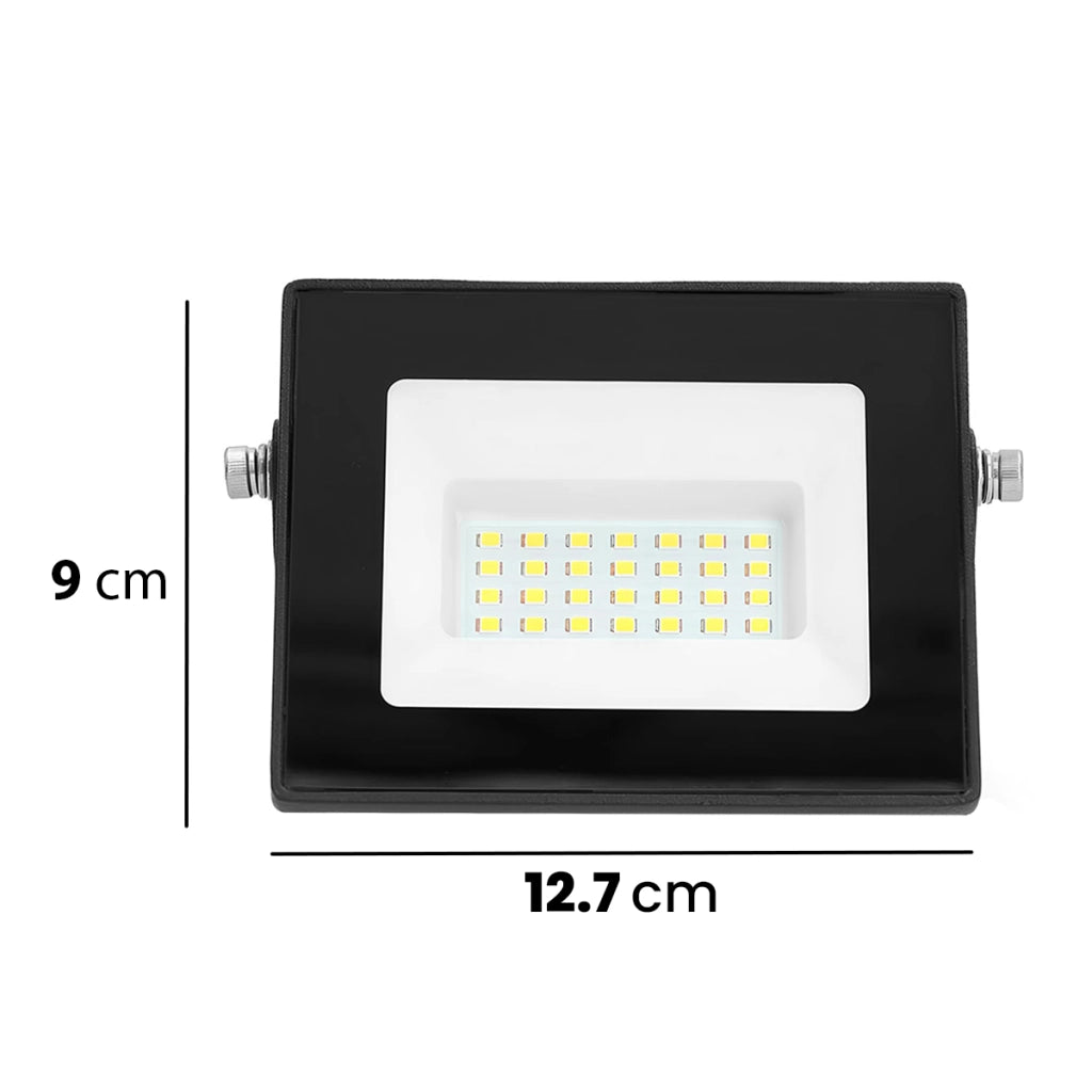 Proiettore LED Esterno 20W 1620 Lumens 4000K IP44 Nero Nedis
