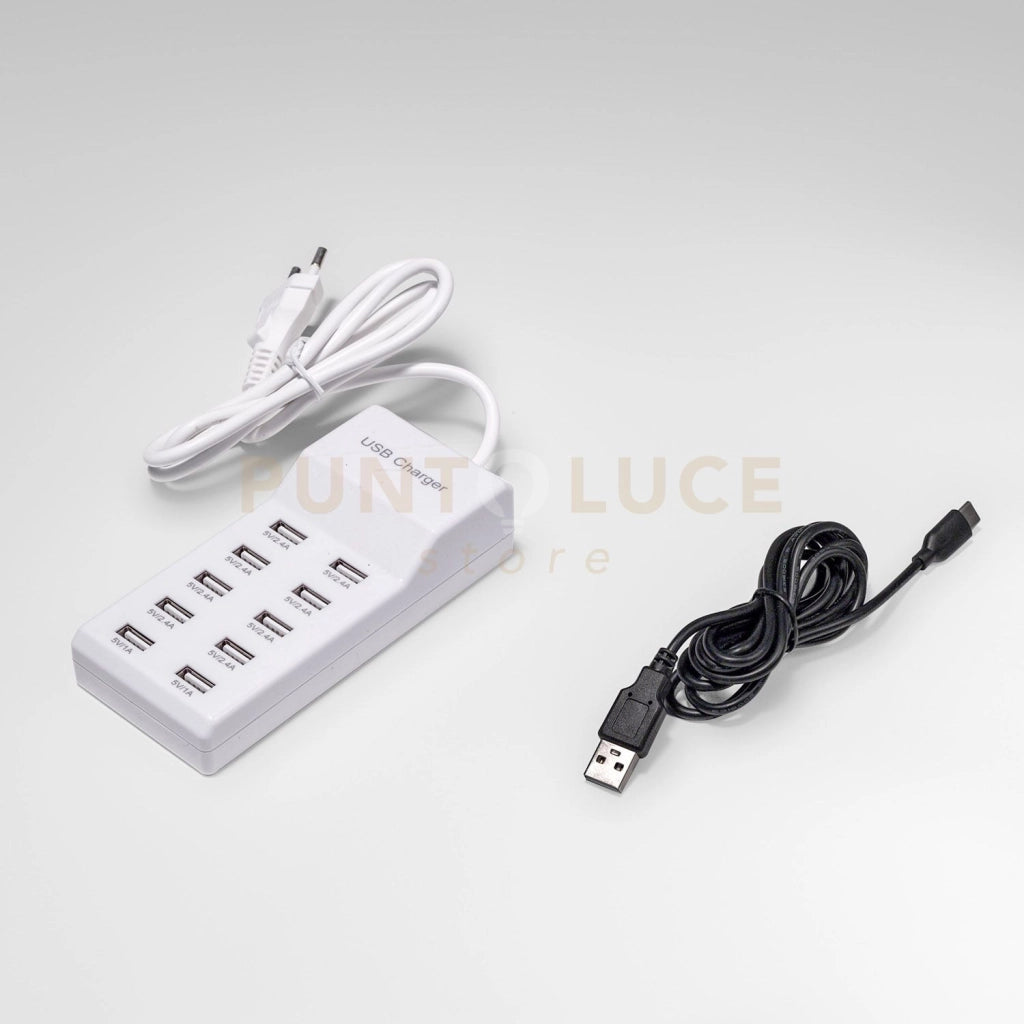 GLSAD2- ADATTORE RICARICA USB 10 POSTAZIONI PER LAMPADE RICARICABILI 220-240V