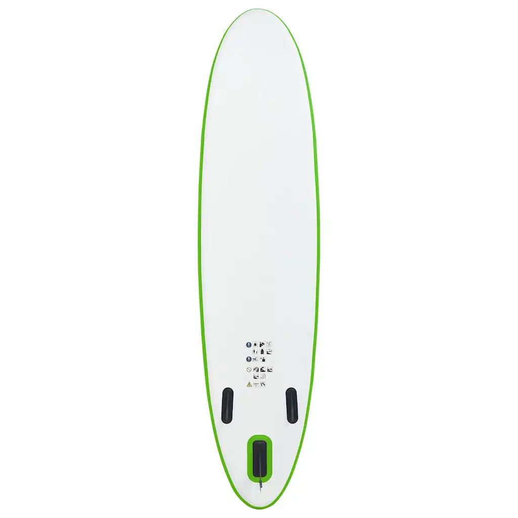 Set Tavola da SUP Gonfiabile Verde e Bianco 92733
