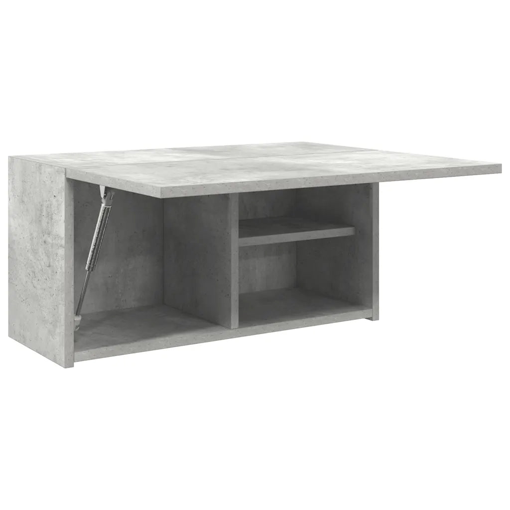 Mobiletto da bagno moderno a parete pratico contenitore 60 x 25 x 30 cm legno composito grigio cemento 02_0051254