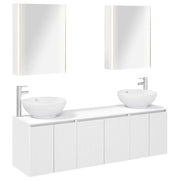 Set di Armadi da Bagno 5 pcs Bianco Legno ingegnerizzato 3406487