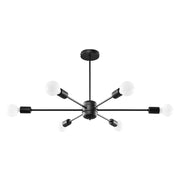 Lampadario LANGO 6 nero