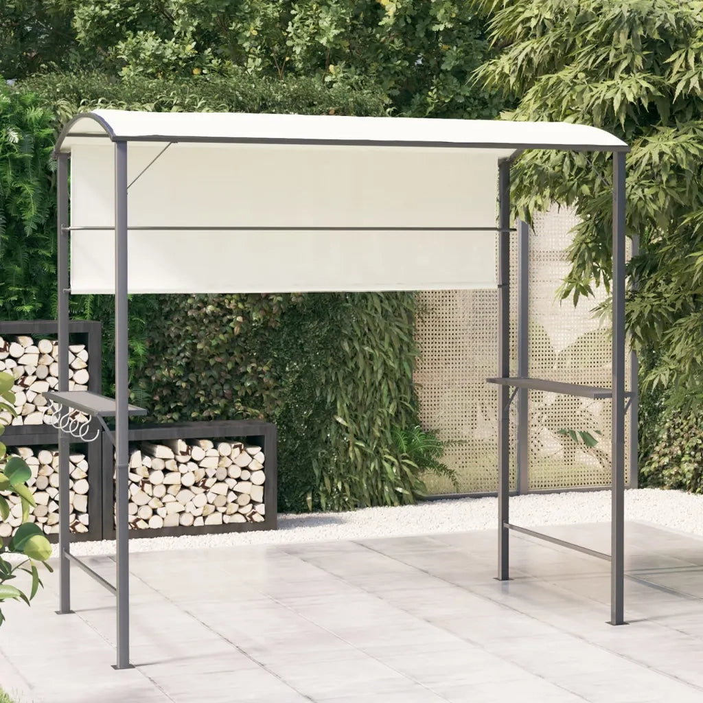 Gazebo con Tetto 220x110x200 cm Crema cod mxl 66138