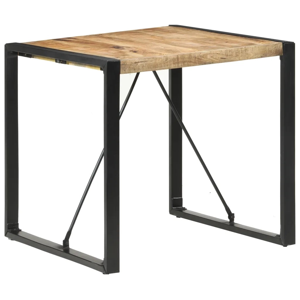 Tavolo da Pranzo 80x80x75 cm in Legno di Mango Grezzo 321600