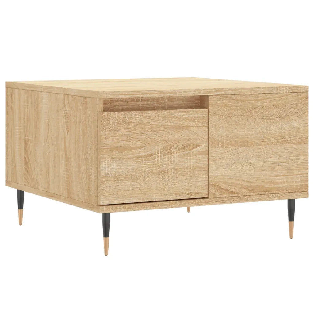 Tavolino Salotto Rovere Sonoma 55x55x36,5 cm Legno Multistrato 830751