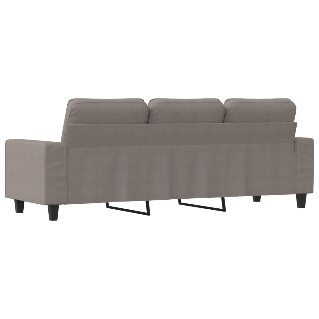 Divano | Divano da soggiorno | Sofa a 3 Posti Tortora 180 cm in Tessuto