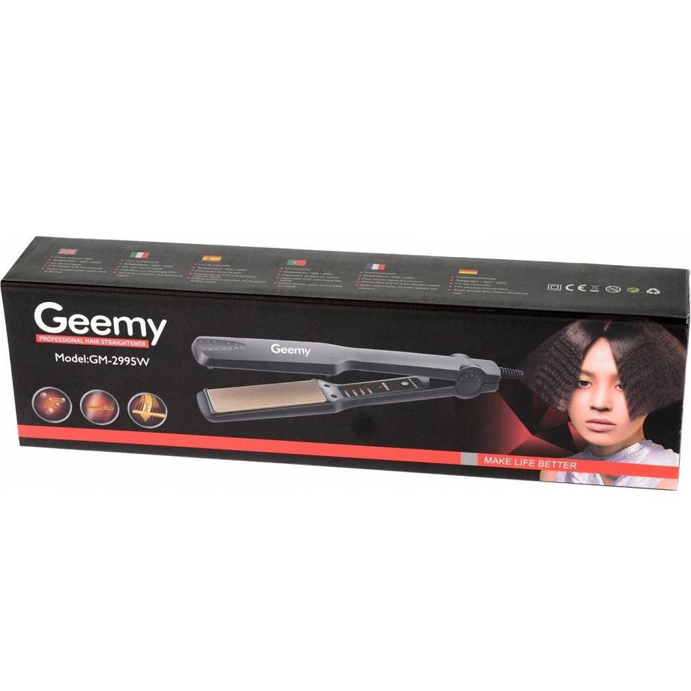 Trade Shop - Piastra Capelli Professionale In Ceramica Tormalina Ferro Effetto Onde Gm-2995w -
