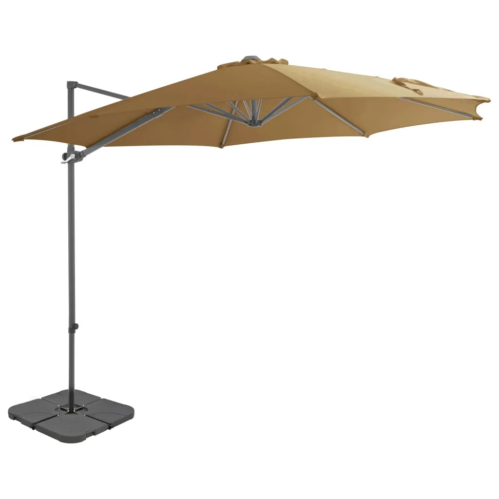 Ombrellone da Esterni con Base Portatile Grigio Talpa cod mxl 17222