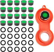 Set Completo di 41 Pezzi Regolatore a Getto per Rubinetti, Filtro e Anelli di Limitazione per Bagno e Cucina, Inclusi 20 Aeratori e 20 Spaziatori