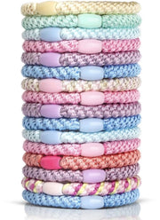 Set di elastici per capelli a 16 pezzi in sette colori diversi accessori per capelli per donne e ragazze