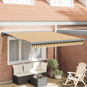 Tenda Retrattile Automatica a Strisce Multicolore 350x250 cm