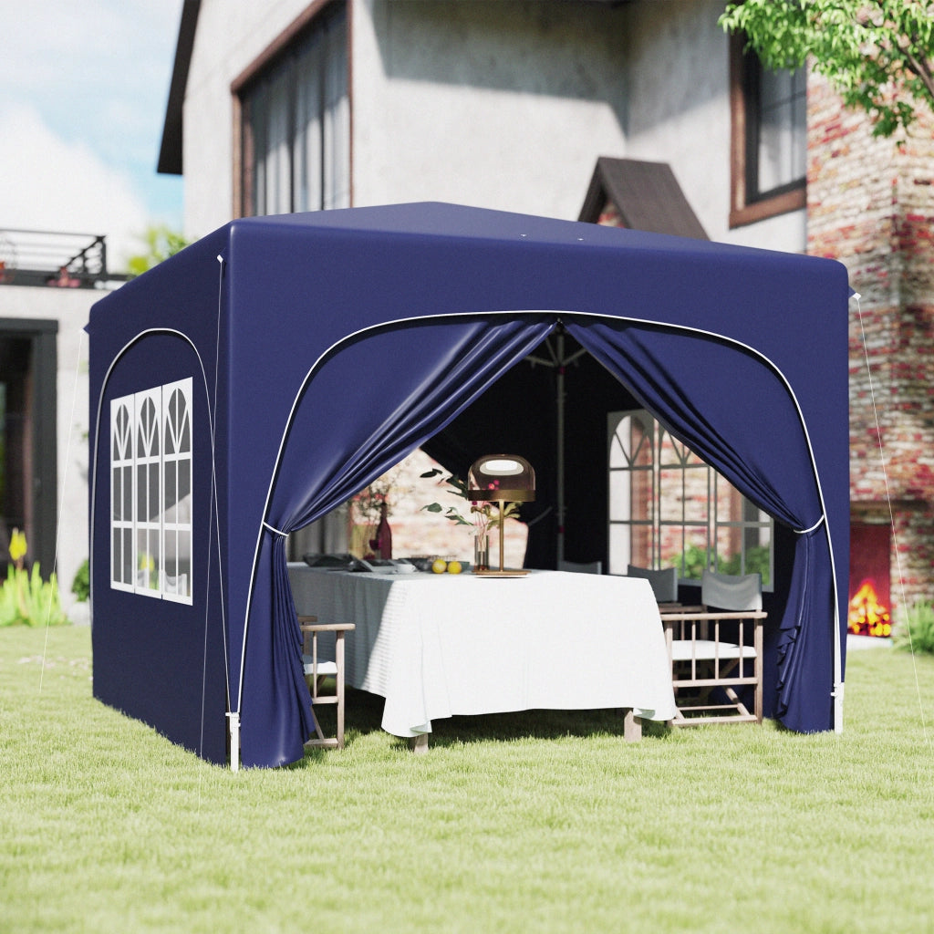 Gazebo da giardino pieghevole ¨C zephmum ¨C Grigio sabbia 3x3 m