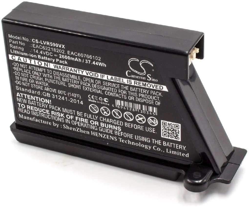 Batteria per robot aspirapolvere LG EAC60766101 2600 mAh, Li-Ion 14,4 V