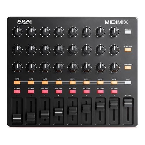 Mixer disc jockey akai professional midimix midimix black e red