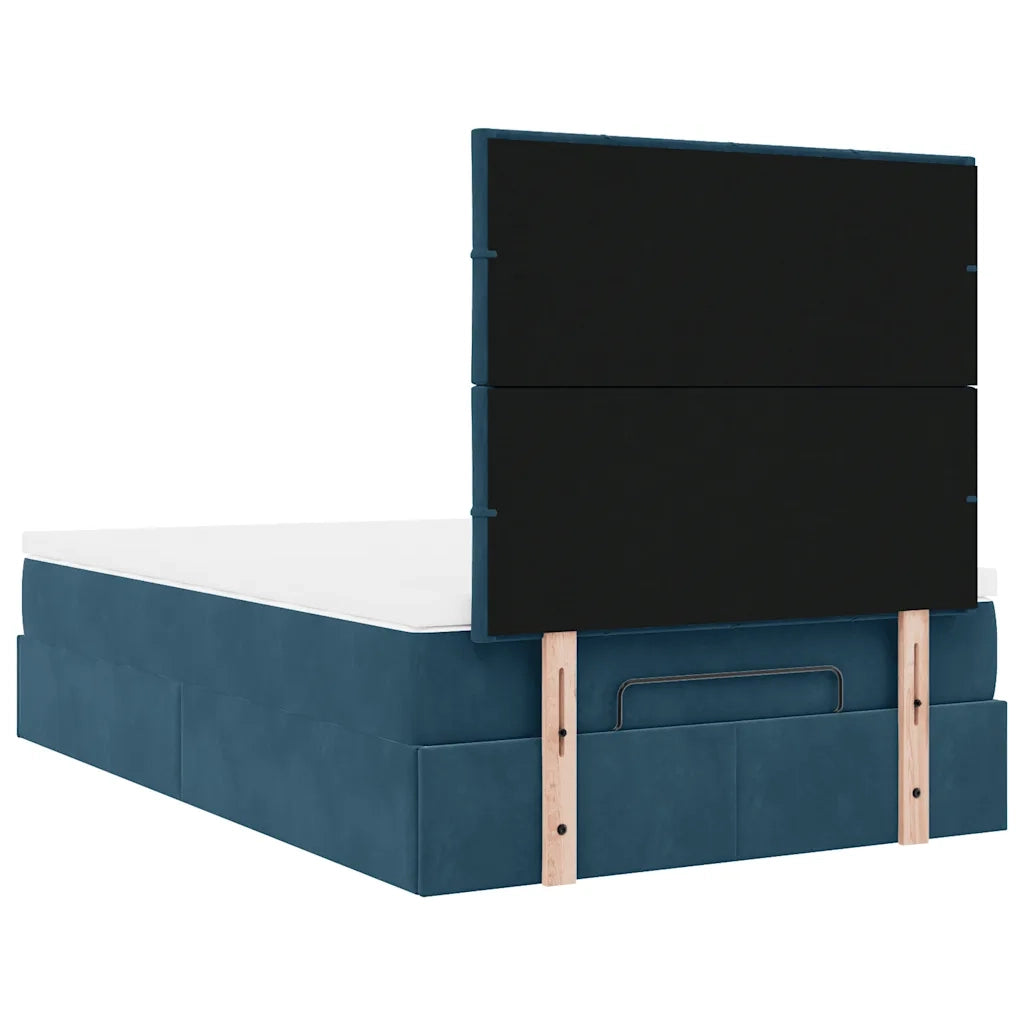 Struttura Letto Pouf con Materassi 120x190 cm Velluto 3314310
