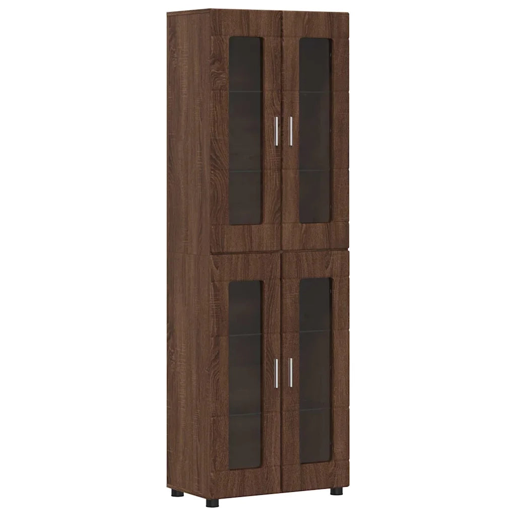 Credenza con lo scaffale FLORIN Rovere Marrone 60 x 35 x 182 cm 3397911