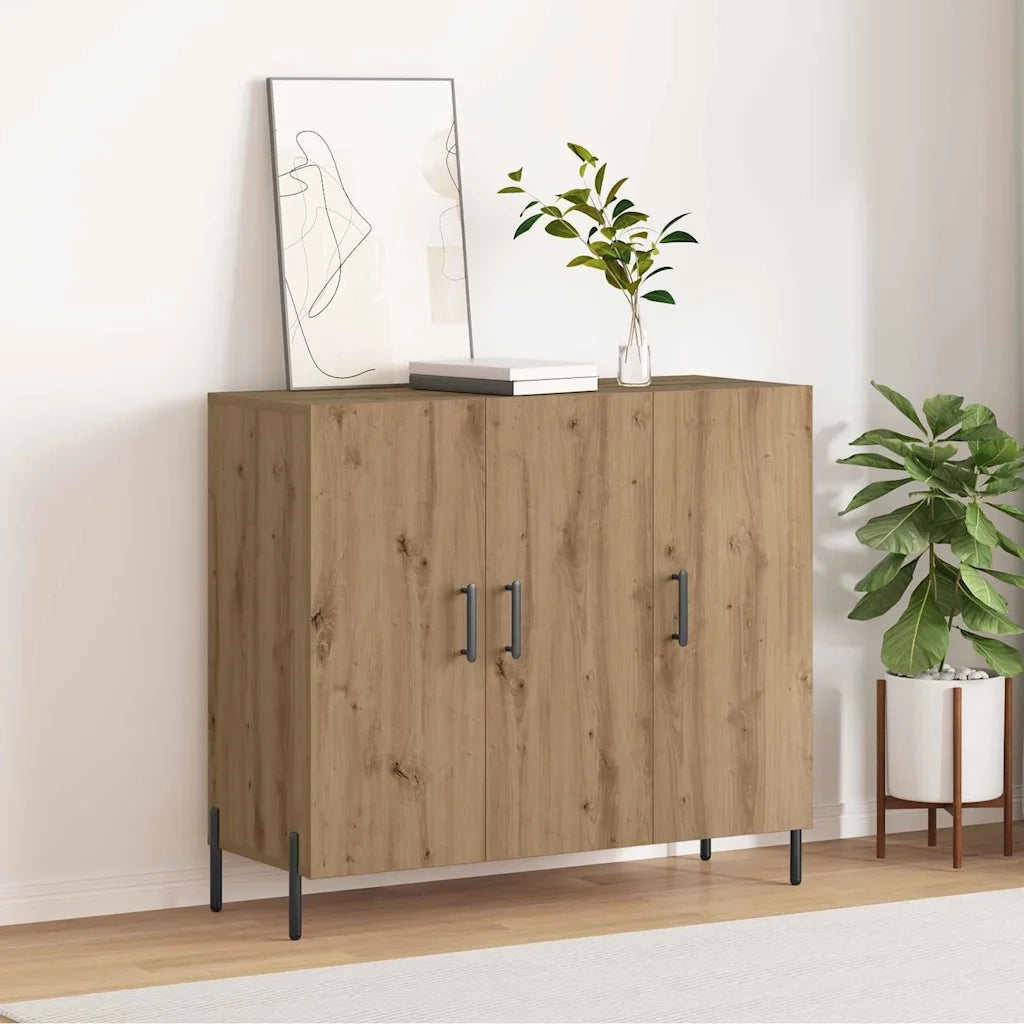 Credenza Rovere artigianale 90 x 34 x 80 cm Legno multistrato 869080