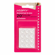 Gocce paracolpi adesive pronty in silicone trasparente 10 mm