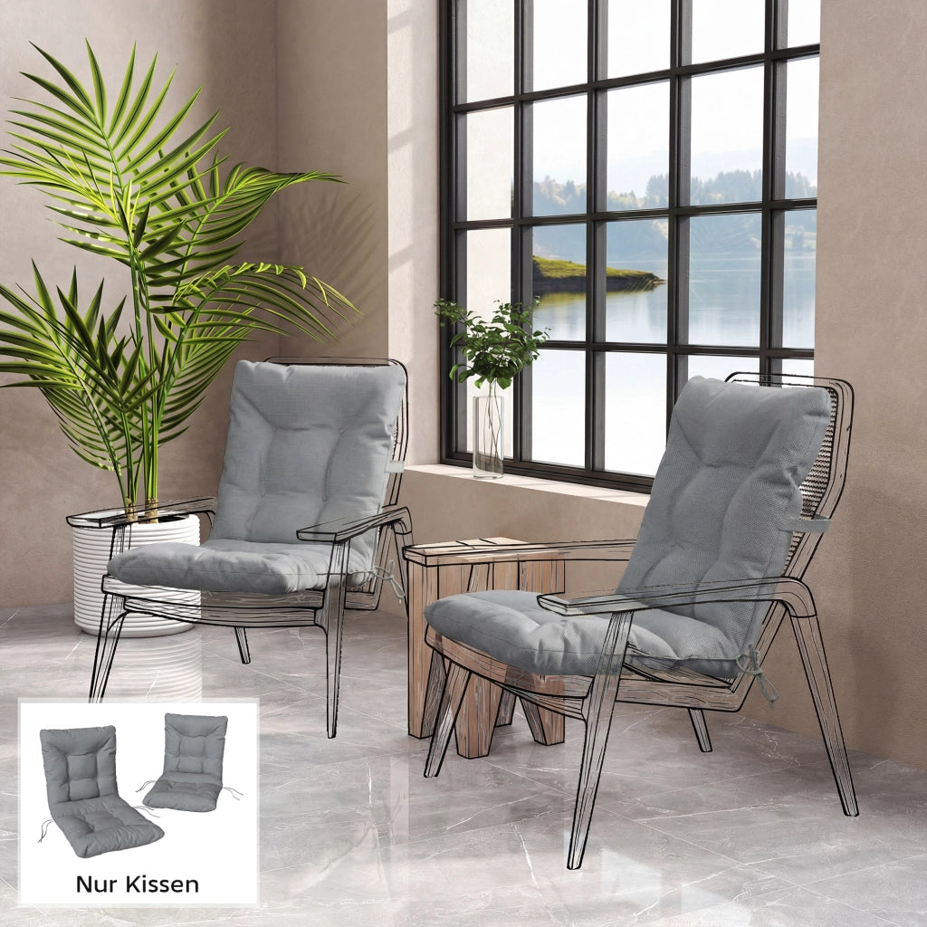 Cuscino per Poltrona Esterno ¨C Zephmum ¨C Grigio Chiaro