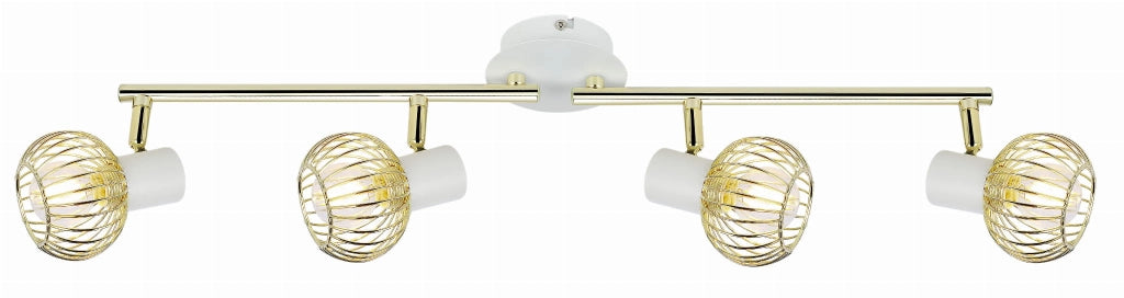 Plafoniera Candellux Oslo 94-61812 metallo 60cm oro/bianco