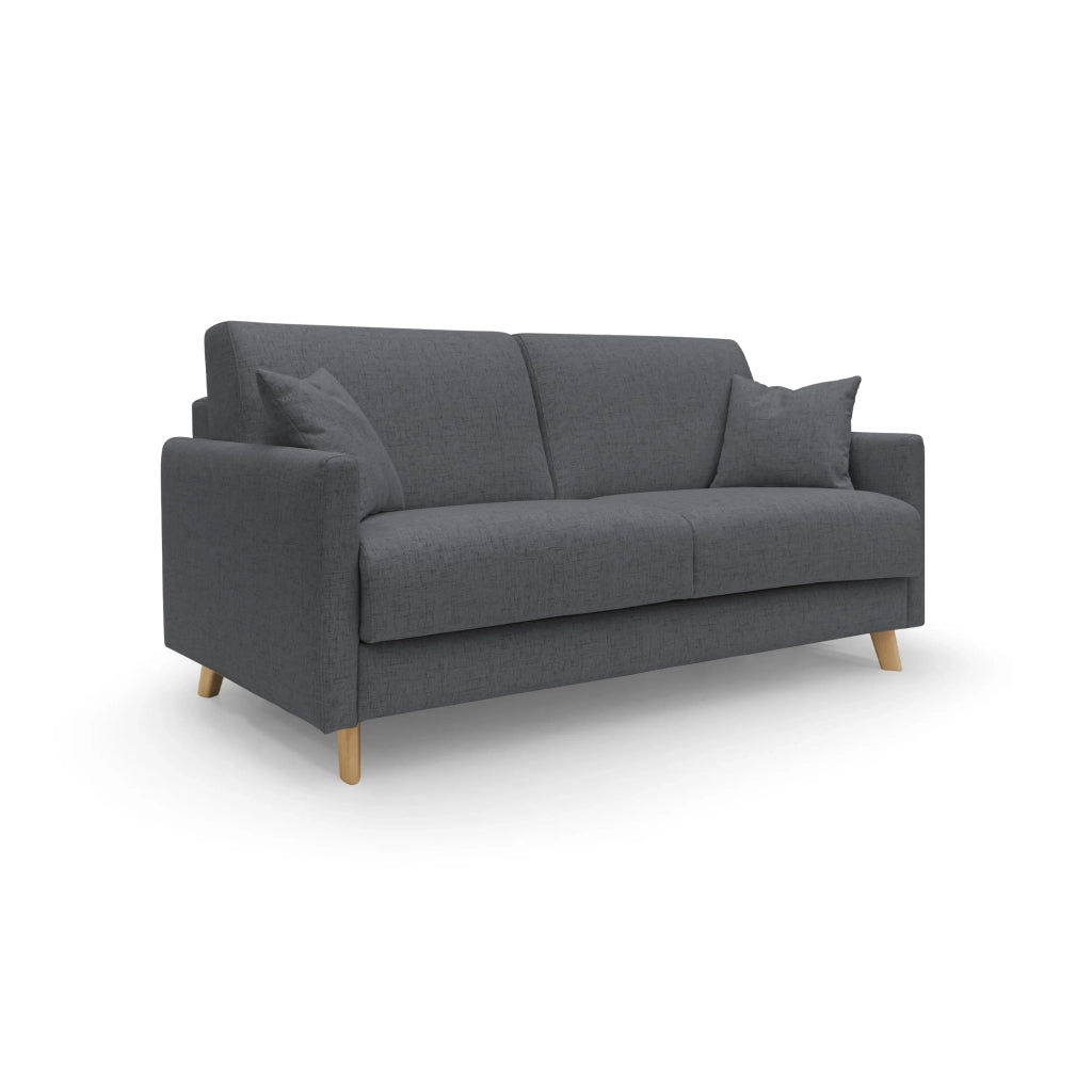 Edgar Divano letto matrimoniale in tessuto felis impermeabile T03 160 cm (mat. 120x197) antracite