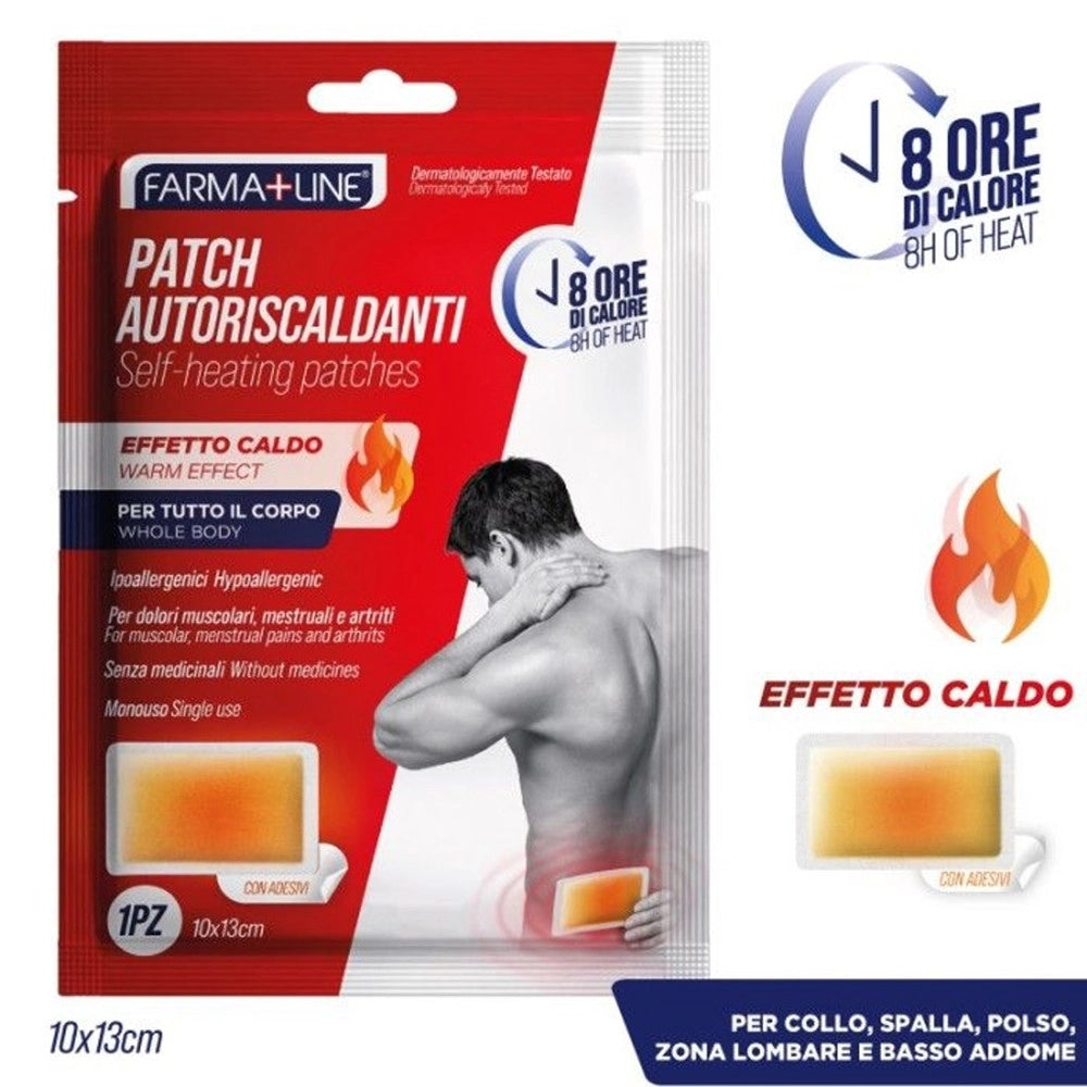Trade Shop - Cerotto Patch Autoriscaldante Corpo Effetto Caldo Monouso Con Adesivi 10x13cm Cer4678a -
